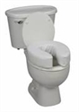 Picture of Toilet Seat Cushion 4" Vinyl (Ivory) aka Travel Toilet Riser, Padded Toilet Seat Cushion
