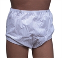 Picture of Reusable Small Incontinent Pants Snap-On Style aka Adult Diaper Covers, Small Plastic Pants, Washable Pants, Vinyl Underwear pull on
