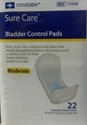 Picture of SureCare™ Bladder Control Pads Moderate by Covidien™ (Pack of 22) aka Incontinence Pads, Adult Pads, Sure Care