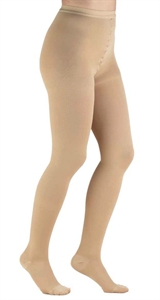 Picture of Microfiber Compression Hosiery (Size A) 20-30 mmHg aka Pantyhose (Beige) Compression Stockings, Unisex Pantyhose