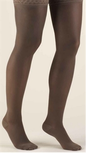 Picture of Thera-Lite Graduated Compression Stockings Lace-Top Thigh-High Closed-Toe 15-20mmHg (Taupe/X-Large) aka Leg Wear - PRICE REDUCED