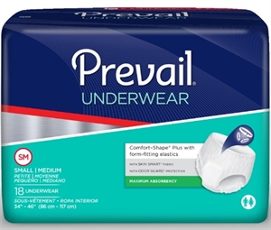 Picture of Prevail® Maximum Protective Underwear "Pull-Up" Small/Medium (Pack of 18) aka Small Adult Underwear delivered to home, Small Underwear