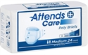 Picture of Attends® Adult Briefs (Medium)(Pack of 24) aka Medium Adult Diapers, Medium Attends Briefs Heavy Absorbency