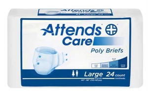 Picture of Attends® Adult Briefs (Large)(Pack of 24) aka Adult Diapers, Attends Poly Briefs, Adult Incontinence Products