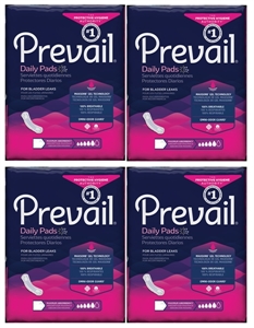 Picture of Prevail® Bladder Control Pads Maximum 11" Jumbo Pack (Case of 192) aka Maxi Pad, Sanitary Napkin, Incontinence Products